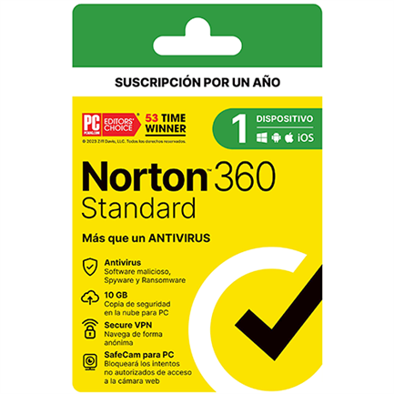 LICENCIA NORTON 360 STANDARD 1D 1A 21443411