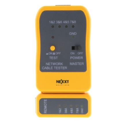 Probador para Cables de Red Nexxt Solutions RJ45 RJ 11 y RJ-12 con Indicadores LCD