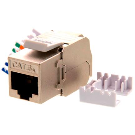 Modulo Blindado Nexxt Solutions Keystone Jack Cat6A S/FTP Tipo 110 Herramienta de perforacion sin herramientas