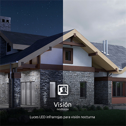 Camara de Vigilancia Inteligente Nexxt Home NHC-0604 para Exterior e Interior WiFi con Bateria Inalambricaa Bl 2