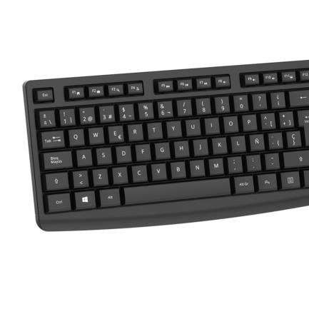Teclado Nextep Alambrico Resistente a Salpicaduras USB 2