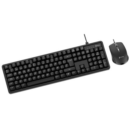 Teclado y Mouse Nextep Pro Alambrico Operacion Silenciosa USB 3