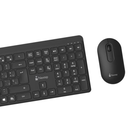 Teclado y Mouse Nextep Pro Inalambrico Ultra Delgado Operacion Silenciosa