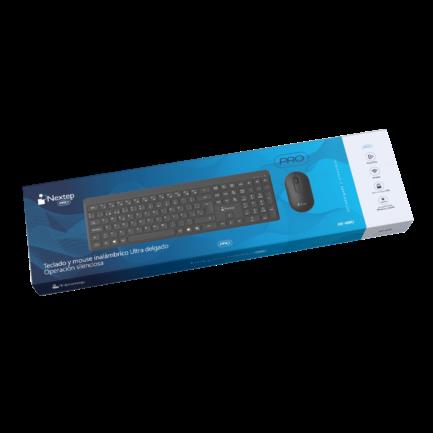 Teclado y Mouse Nextep Pro Inalambrico Ultra Delgado Operacion Silenciosa 6