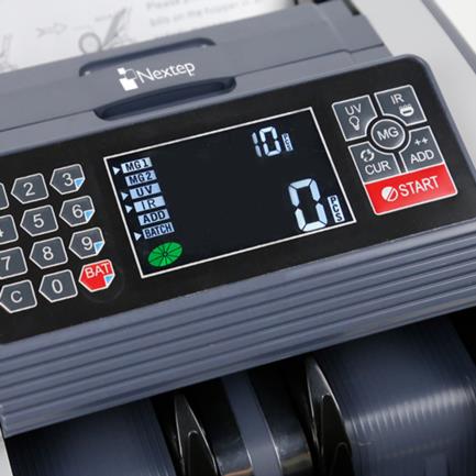 Contadora de Billetes Nextep con Detector UV y Magnetico 4