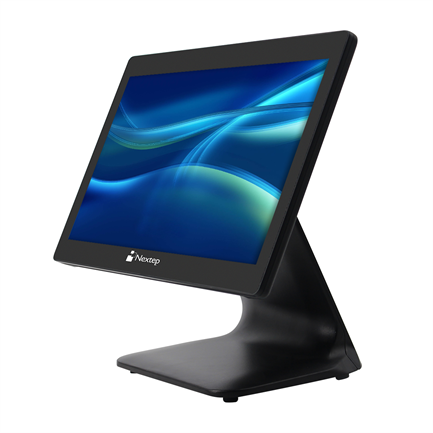 Monitor Nextep 15.6" Touch Screen Punto de Venta LCD Alto Brillo y Resolucion Con Base 7
