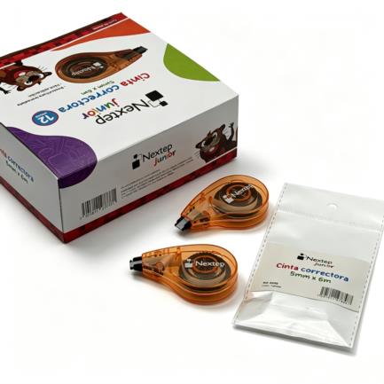 Cinta Correctora Nextep Junior 6m x 5mm c/12 Piezas 8