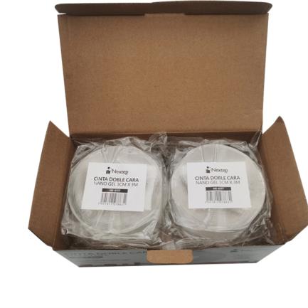 Cinta Nextep Doble Cara Nano Gel 3cm x 3m Paquete c/6 Piezas 3