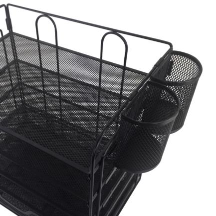 Organizador Nextep Malla Metalica Multiniveles para Documentos con Cajon y Portalapices 5