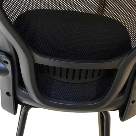 Silla de Visitas Nextep con Descansabrazos Ajustables de Tela/Malla 2