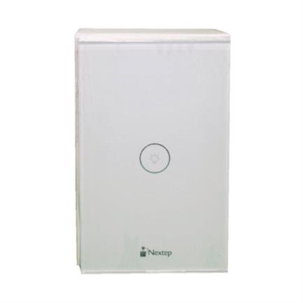 Interruptor Nextep Smart de Luz Pared Táctil Sencillo Control Wi-Fi
