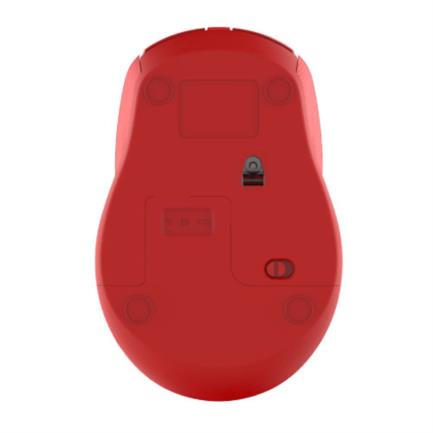 Mouse Nextep Inalámbrico Ergónomico USB 1600 dpi Batería Incluida Color Rojo 4