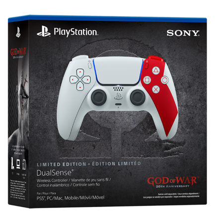Control inalámbrico Playstation DualSense - God of War Edición Limitada 20 Aniversario 4