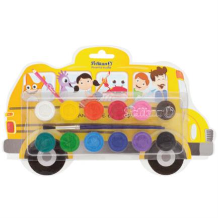 Pinturas Acuarela Pelikan Escolar 12 Colores