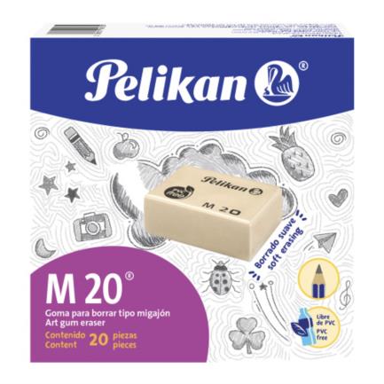 Goma pelikan de migajón m-20 tipo bloque c/20 pzas