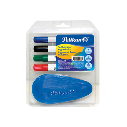 Marcador pelikan flash marker 442 con borrador c/4 colores
