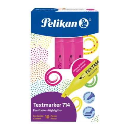 Marcatextos pelikan 714 rosa c/10