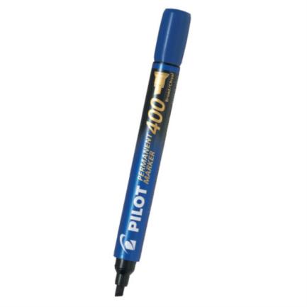 Marcador permanente pilot sa400 cincel color azul caja c/12 pzas