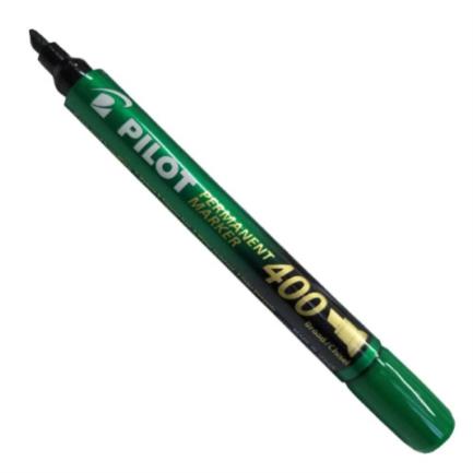 Marcador permanente pilot sa400 cincel color verde caja c/12 pzas