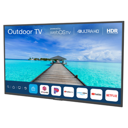 Pantalla Peerless para Exterior Neptune Shade Series 55" IP54 Smart TV 4K Resolucion 3840x2160 HDR