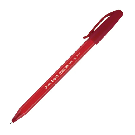 Bolígrafo Papermate InkJoy Kilometrico Punta Fina 0.7mm Rojo c/12 Pzas