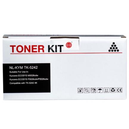Tóner print-rite tk-5242 nv9 4k color negro
