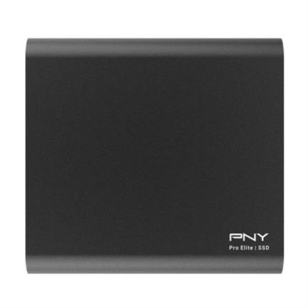 SSD Externo PNY Pro Elite Portable 500GB USB-C USB 3.1 Gen 2 Lect 890/900 MBs Color Negro para Windows y Mac