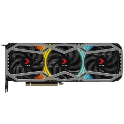 Tarjeta video pny nvidia geforce rtx3090 24gb epic-x rgb triple ventilador ddr6x pcie hdmi/dp atx gama alta gaming