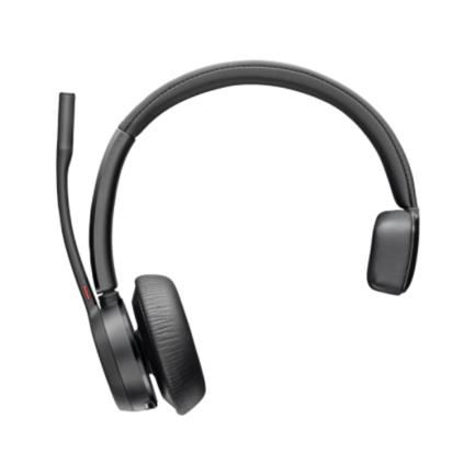 Auriculares Poly Voyager 4310 con certificacion de MicrosoftTeams + Adaptador BT700 + Soporte de carga