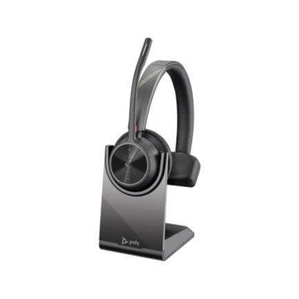 Auriculares Poly Voyager 4310 con certificacion de MicrosoftTeams + Adaptador BT700 + Soporte de carga 2
