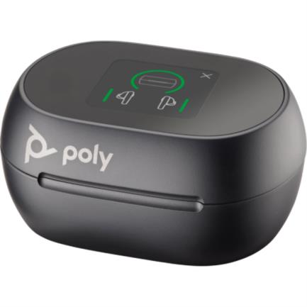 Poly Voyager Free 60+ Audifonos UC negro carbono + Adaptador USB-A BT700 + Estuche de carga con pantalla tactil 3