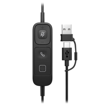 Auriculares Poly estéreo con cable USB HP Mission 425