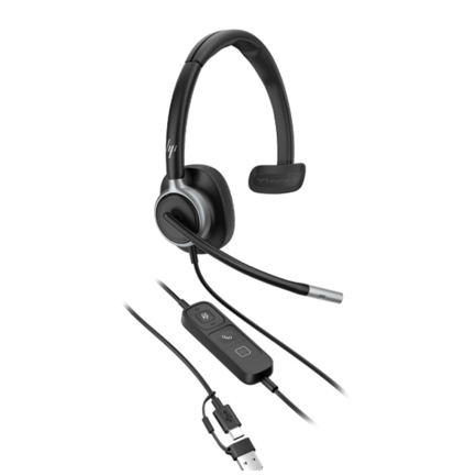 Auriculares Poly monoaurales con cable USB HP Mission 615 7