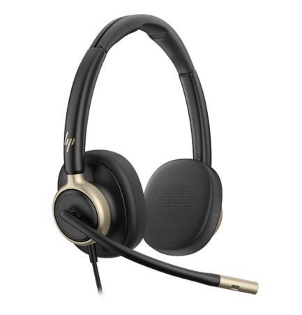 C01FCAA#AC3	Auriculares Poly estéreo con cable USB HP Mission 825 2