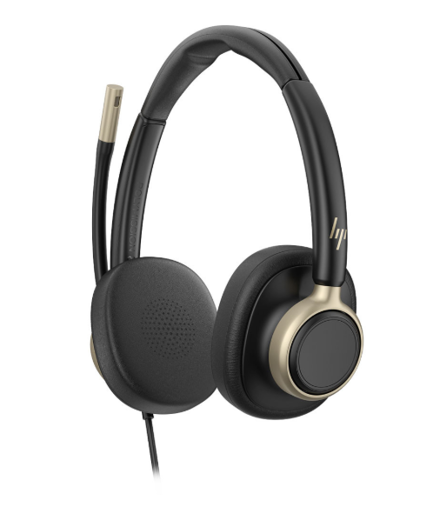 C01FCAA#AC3	Auriculares Poly estéreo con cable USB HP Mission 825 3