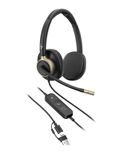 C01FCAA#AC3	Auriculares Poly estéreo con cable USB HP Mission 825 7