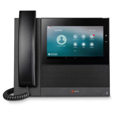 Poly Telefono IP multimedia empresarial CCX 600 con SIP abierto y habilitado para PoE