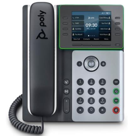 Poly Telefono IP Edge E320 y compatible con PoE
