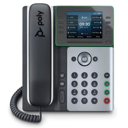 Poly Telefono IP Edge E350 y compatible con PoE