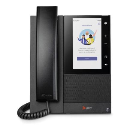 Poly Telefono IP multimedia empresarial CCX 500 para Microsoft Teams y compatible con PoE