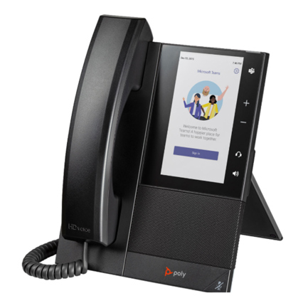 Telefono Poly Multimedia Empresarial CCX 505 para Microsoft Teams para alimentación PoE 5