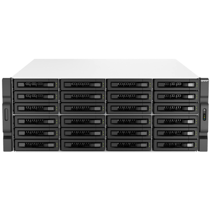 Unidad de Almacenamiento QNAP TS-h3087XU 30 bahías 4U rack Intel Xeon Dual 10GbE ZFS Sin discos