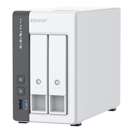 Unidad Almacenamiento NAS QNAP CPU ARM Cortex A55 Quad Core 2.0GHz 4GB RAM RJ45 2.5GbE 2 Bahias 3.5 Linux Sin Discos