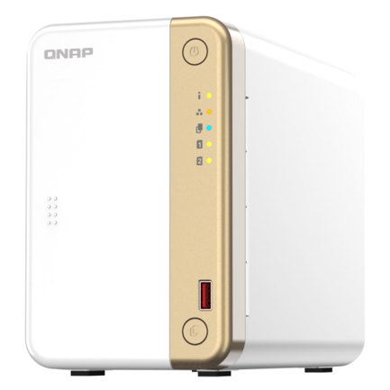 Unidad Almacenamiento NAS QNAP CPU Celeron N4505 Dual Core 2.9GHz 4GB RAM RJ45 2.5GbE 2 Bahias 3.5 Linux Sin Discos