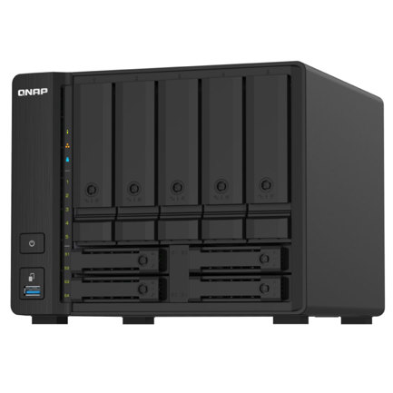 Unidad Almacenamiento NAS QNAP CPU ARM Cortex A57 Quad Core 1.7GHz 4GB RAM RJ45 10GbE 5 Bahias 3.5 Linux Sin Discos
