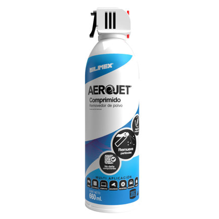 REMOVEDOR DE POLVO SILIMEX AEROJET 660ML CON VÁLVULA 360°
