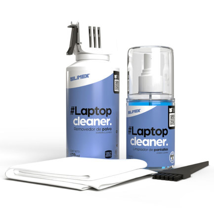 Kit Limpieza Silimex Laptopcleaner Incluye Toallita Microfibra 20x20 cm Limpiador 100 ml y Removedor De Polvo 170 ml