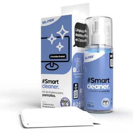 Kit Limpieza Multipantallas Silimex Smartcleaner Con Sonata 140 ml y Toallita De Microfibra 9x18 cm