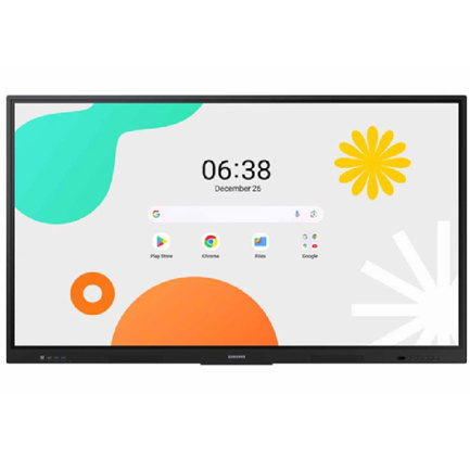Pantalla Samsung 86" E Board WAF Interactiva 40 Multi Touch Android OS 14  Resolución 3840x2160 4K 400 Nits Uso 12/7