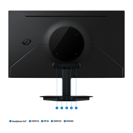 Monitor Samsung Gamer Odyssey G5 27" OLED 2560x1440 180HZ G-Sync FreeSync 144Hz HDMI DisplayPort Negro